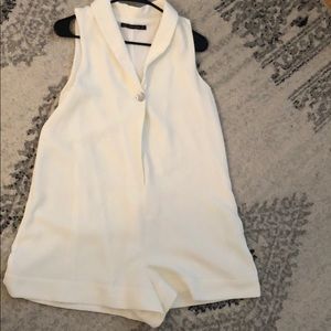 White formal romper